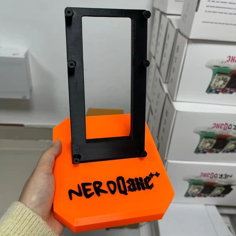 Support de fixation orange deux-en-un