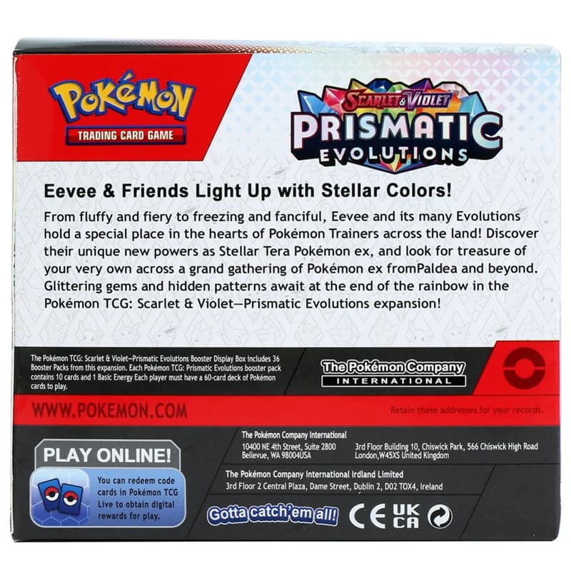 360 cartes Pokémon MEGA ASCEND HEROES Prismatic Evolutions Scarlet Violet 151 en anglais, booster, c