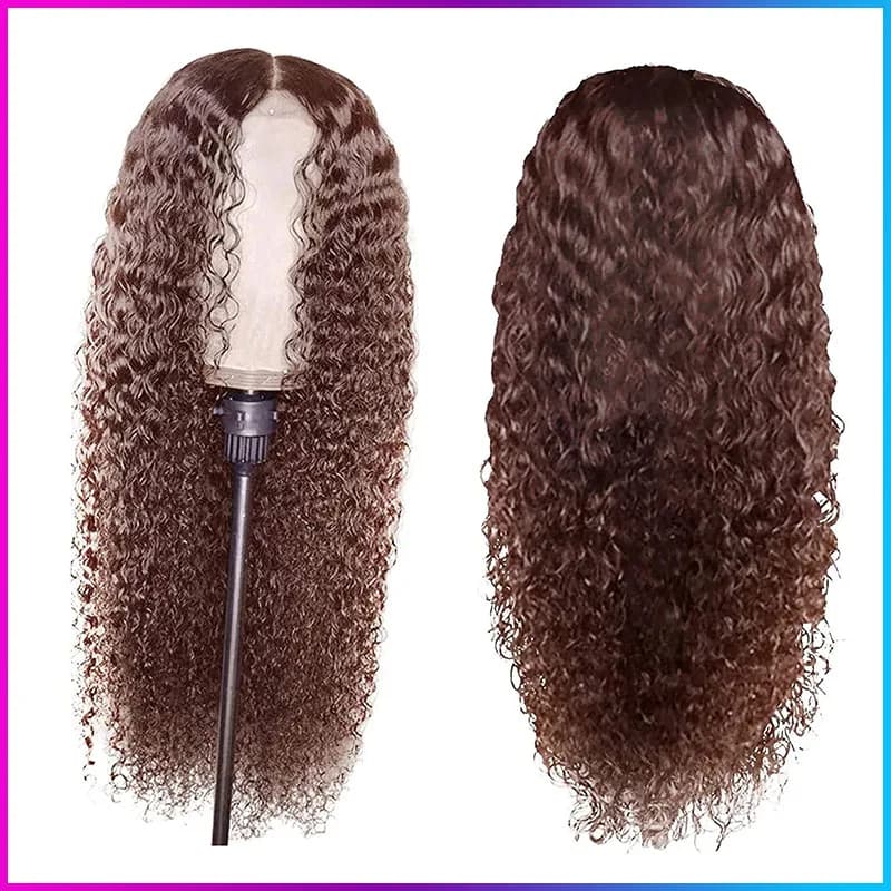 Perruque synthétique longue ondulée bouclée pour femme, aspect naturel, fibre de degré de chaleur po