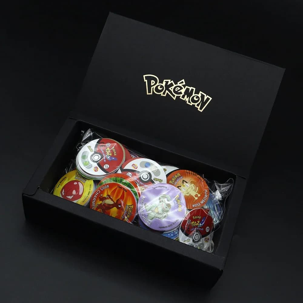 Album de cartes Pokémon Tazos 1ère/2ème/3ème édition, collection de cartes de démarrage Ash Ketchum,