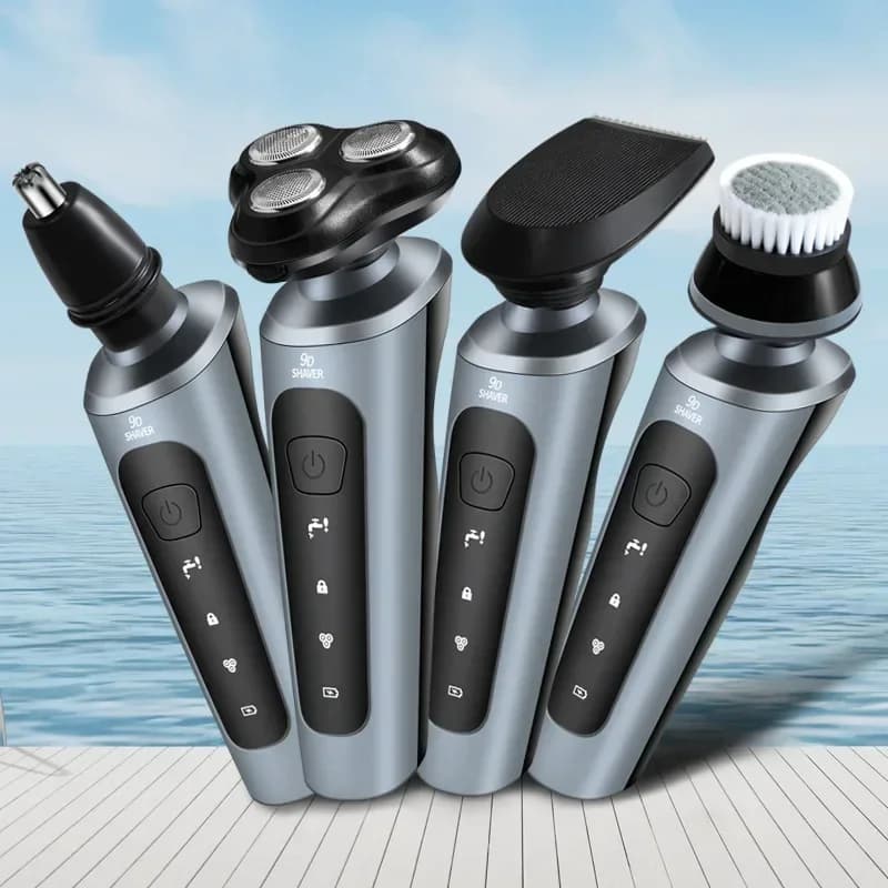 Nouveau rasoir électrique 9D pour hommes, USB, monté sur voiture, haute puissance, lavage complet du