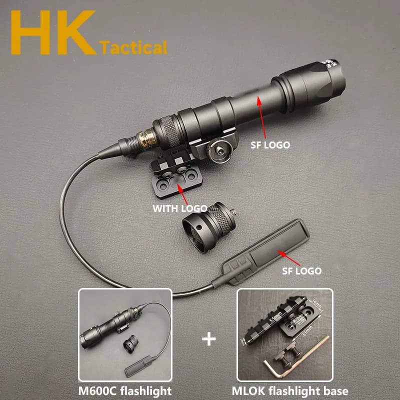 Tactique SF M600C M600 armes lumière lanterne fusil lampe de poche LED Surefir M300 Scout lumière to
