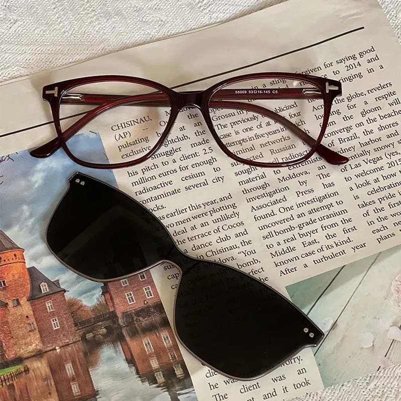 Ceofy-Monture de lunettes rose vintage pour femmes, lunettes roses, myopie optique, délinquants régu