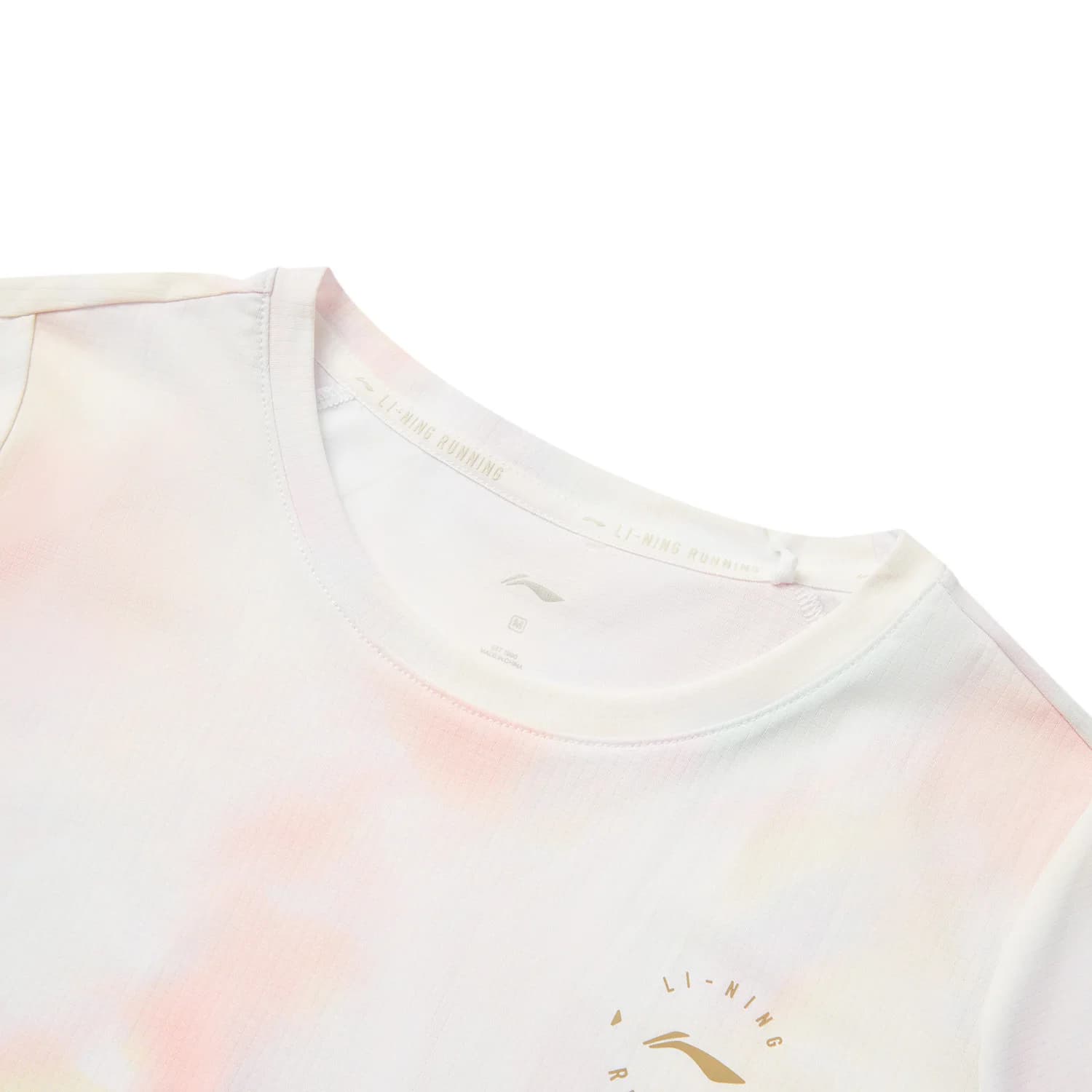 Li-Ning T-shirt de sport pour femme, coupe régulière, 100% polyester, respirant, réfléchissant, à ma