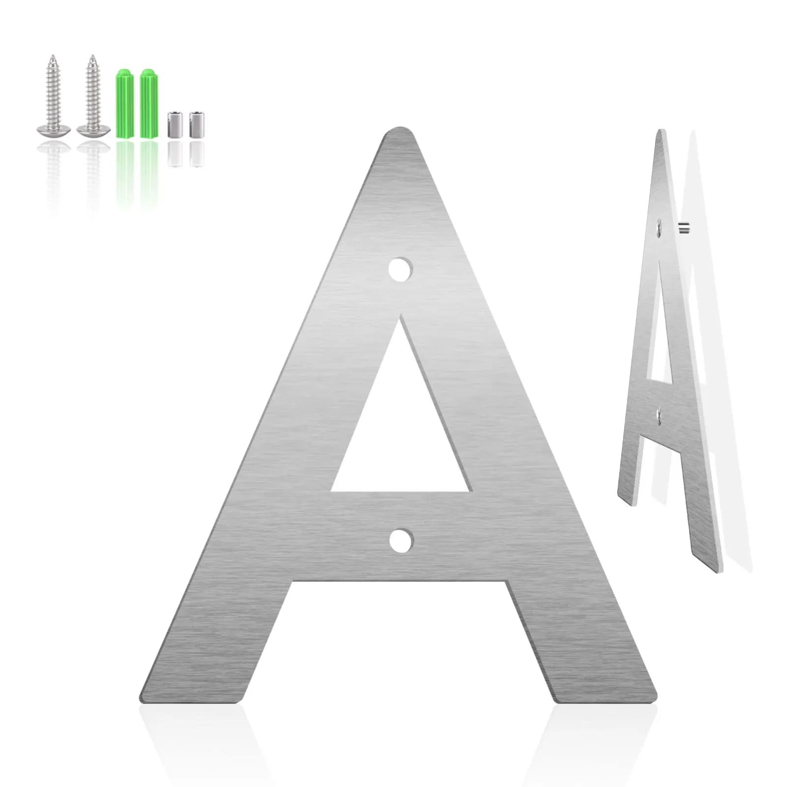 Numéros de maison flottants en acier inoxydable 304 argenté, 3-12 pouces, étanches, en métal, pour l