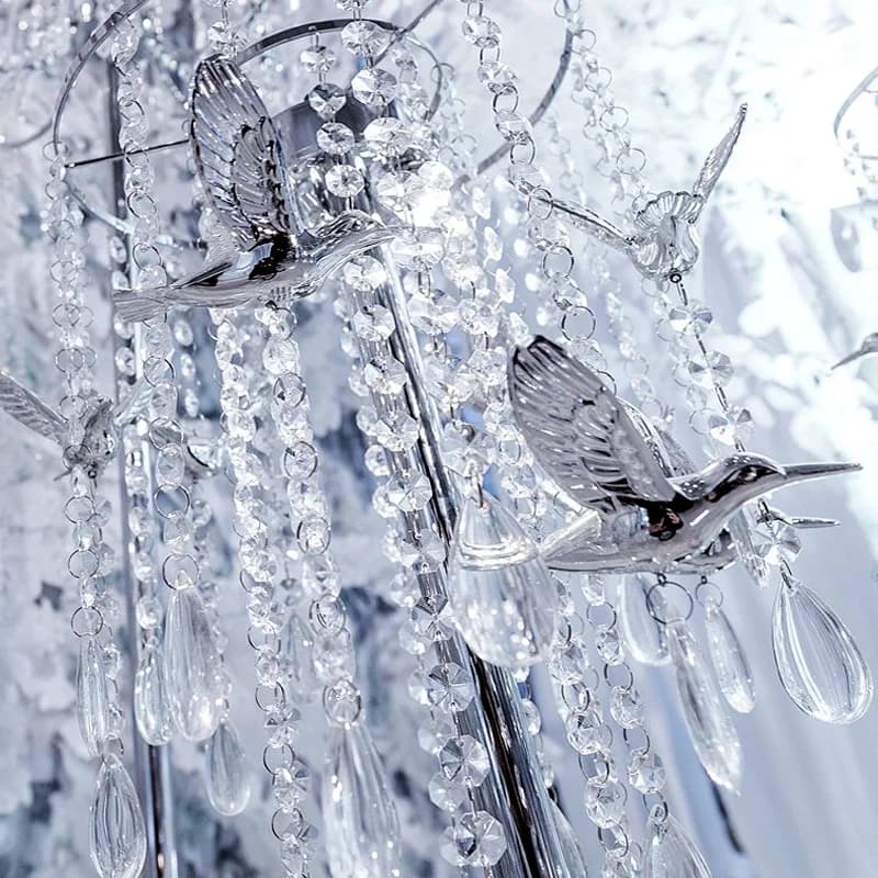 Chaînes de perles octogonales en verre de cristal de 14mm, toutes les couleurs, guirlandes suspendue