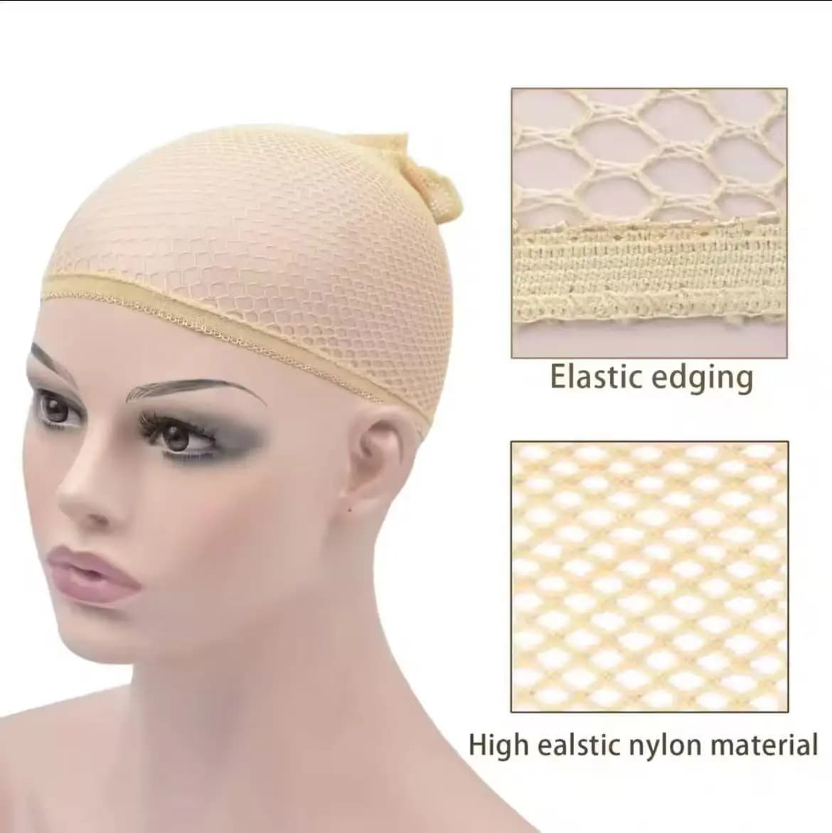 Filet à cheveux en Nylon, nouveaux filets à cheveux élastiques extensibles, bonnets de perruque tiss