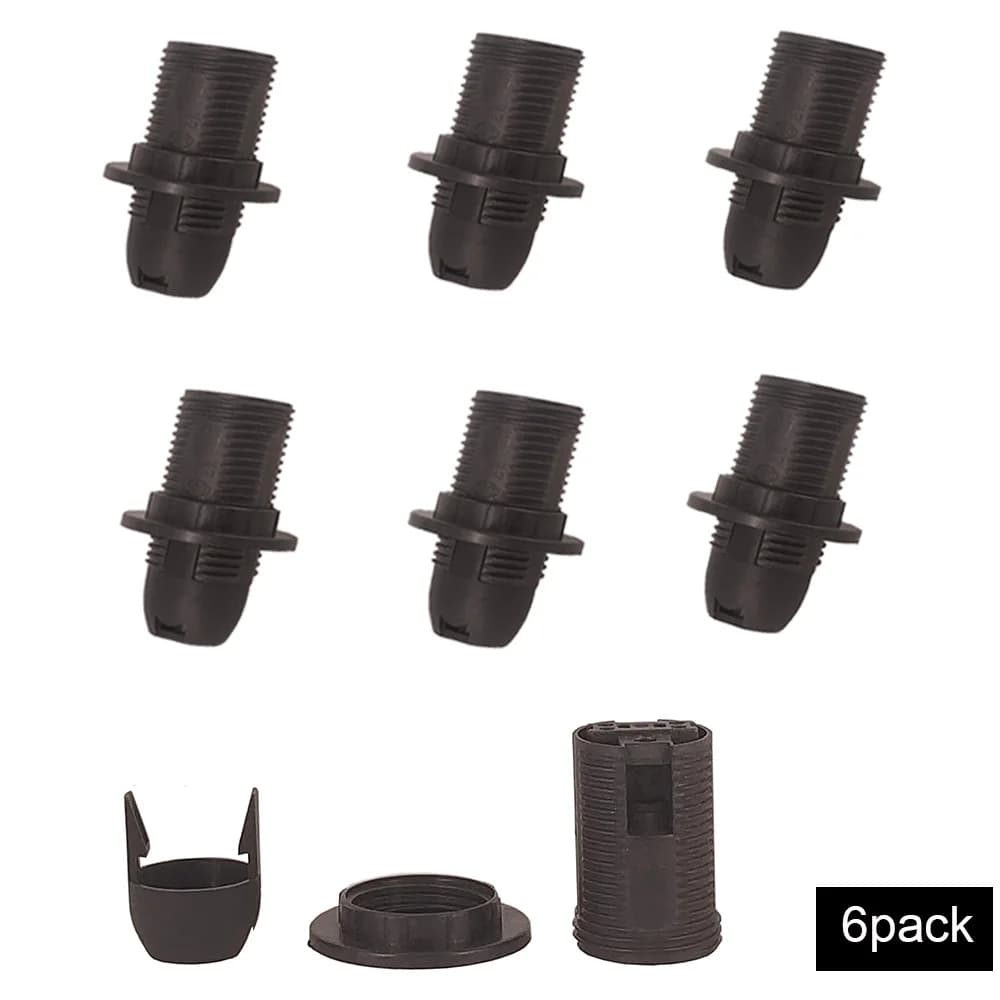 E14 Base de lampe filetage douille à vis Edison ampoule douille de lampe avec anneau de raccord supp