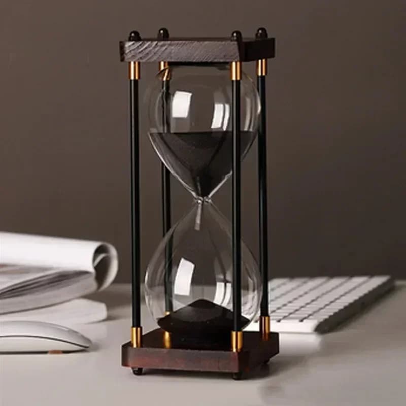 YWDZ- sablier rétro de luxe 30 minutes- sablier élégant pour le bureau, l'étude et la décoration de 
