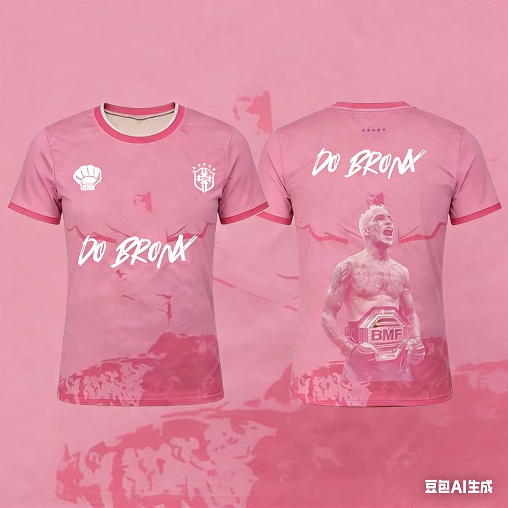 T-shirt de sport BMF pour homme, modèle Charles Oliveira Brazilian Son, coupe oversize, respirant, s