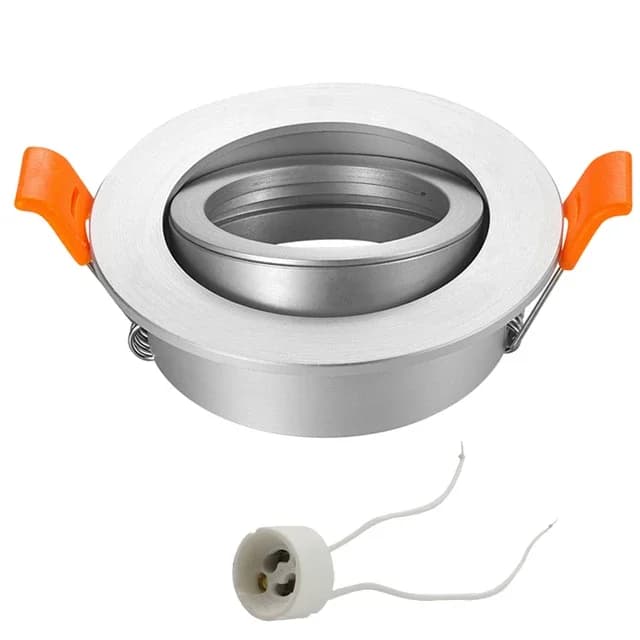 Moderne en aluminium rond GU10 MR16 réglable Spot luminaire LED Downlight plafond Spot cadre intérie