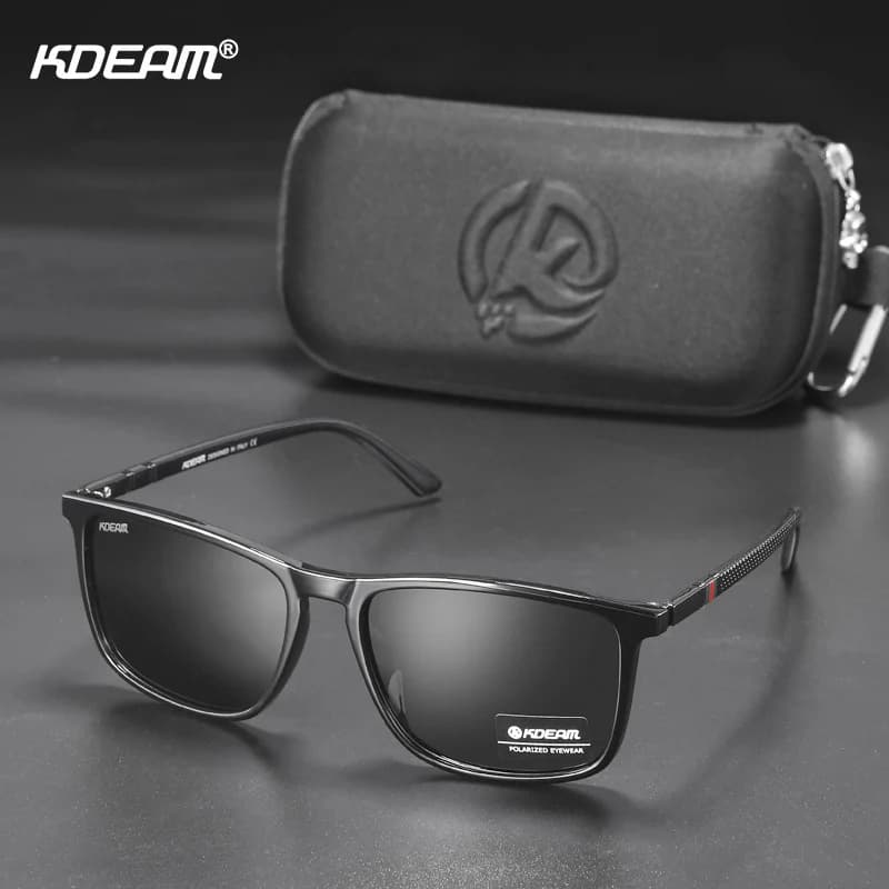 KDEAM lunettes de soleil de pêche ultralégères polarisées hommes conduite lunettes de soleil voyage 