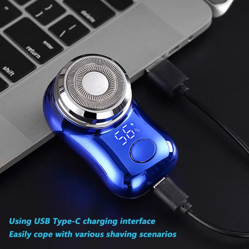 Mini rasoir électrique pour hommes, couteau à barbe Portable, charge TYPE-C, rasoir pour le visage e