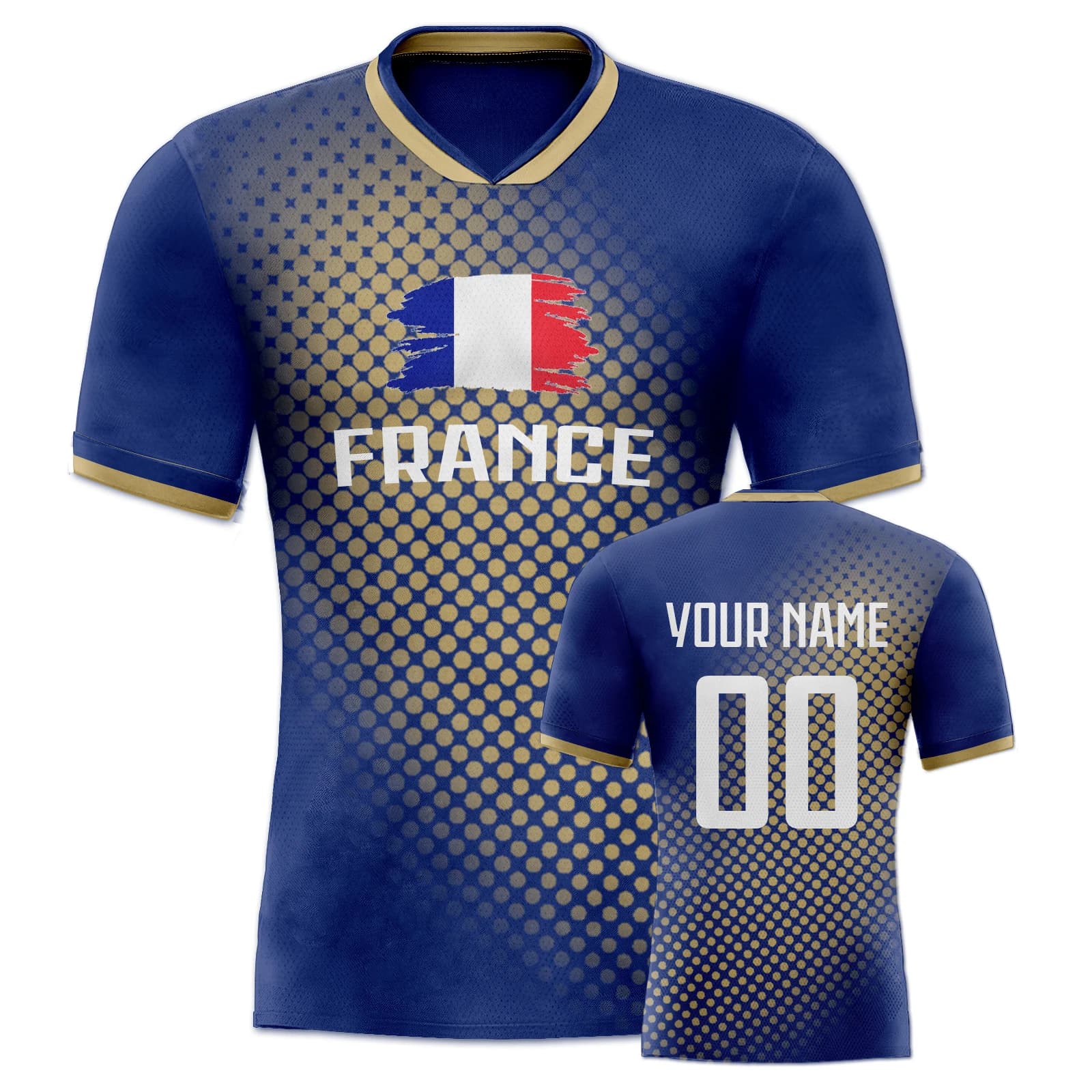 Maillot de football personnalisé France pour hommes, femmes, enfants, équipe nationale, entraînement