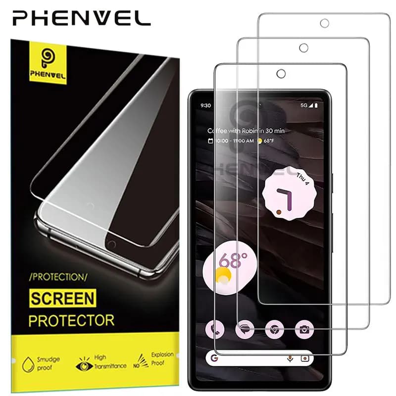 Protecteur d'écran en verre trempé entièrement transparent, pour Google Pixel 8 Pro 7A 6A 7 6 8A 9A 