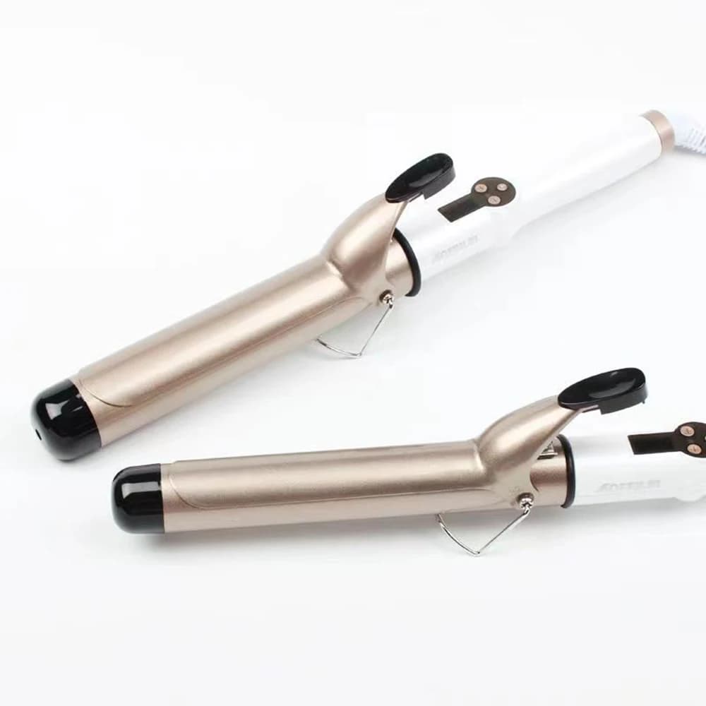 Fer à boucler électrique professionnel en céramique avec LED, fer à friser, boucleur, lisseur, outil