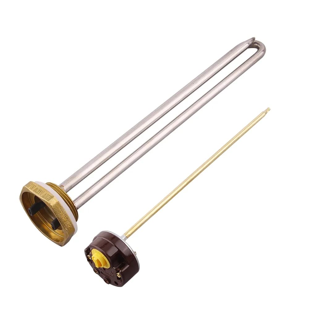 DERNORD 48v 96v avec Thermostat élément chauffant tubulaire DC SUS304 250W/450W/1000W/1500W DN32 cha
