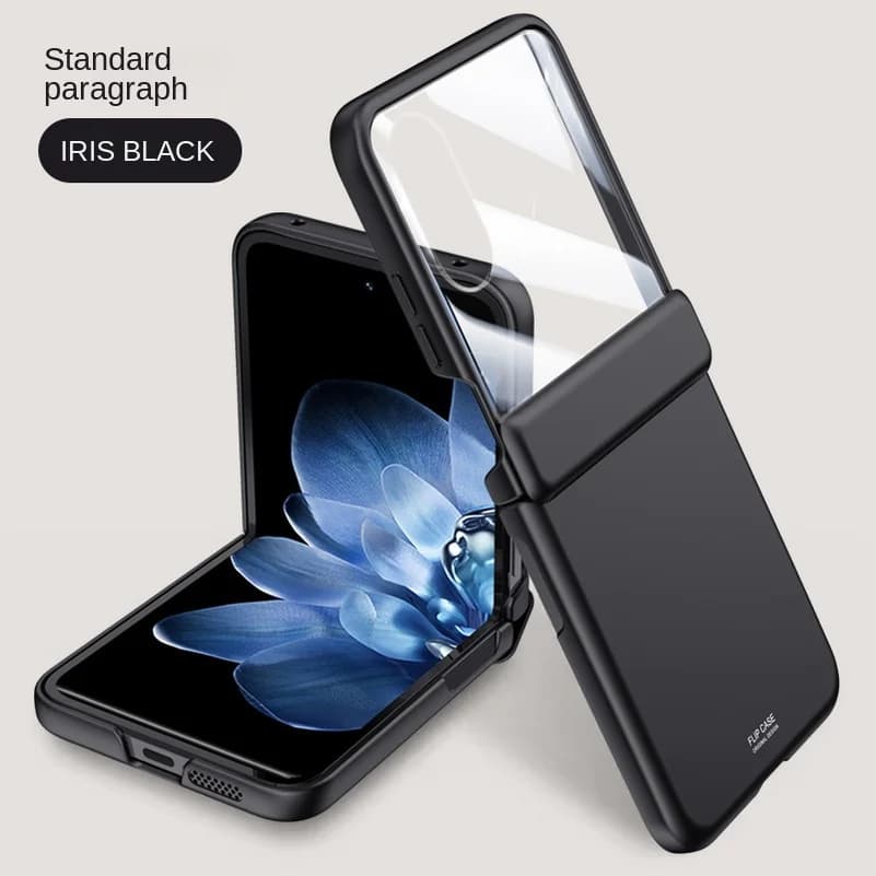 Avec étui de protection en verre trempé pour Xiaomi Mix Flip MIX, charnière à ressort, couvercle de 