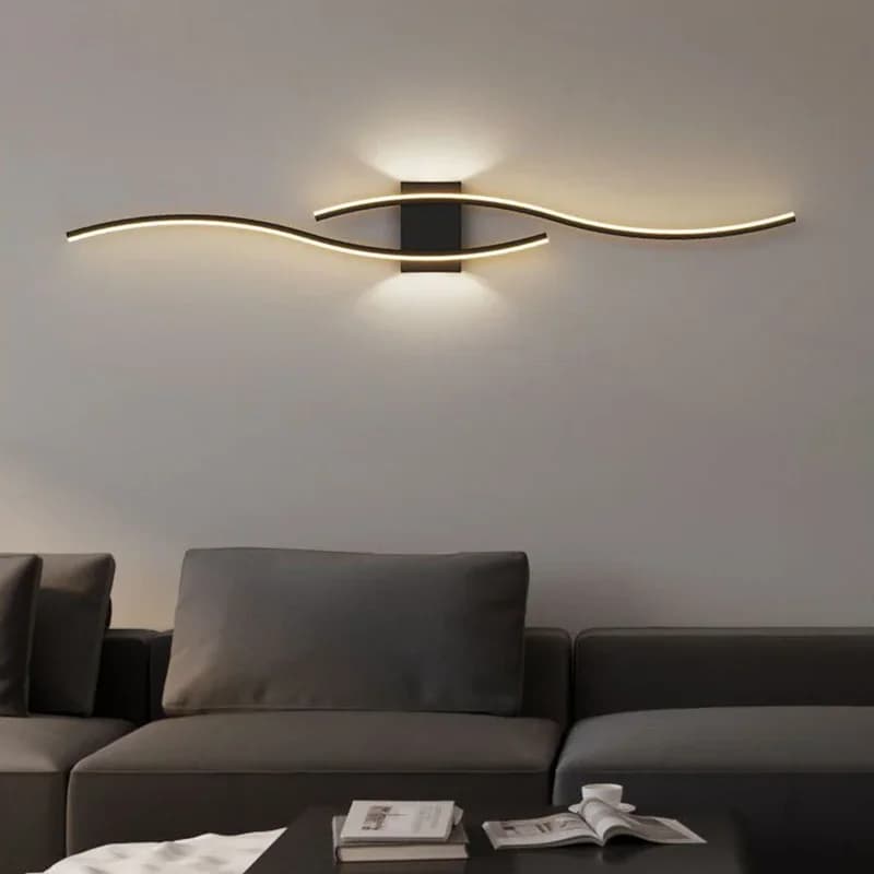 Moder mur LED lampe longue bande appliques TV fond éclairage décoratif pour chambre salon maison int