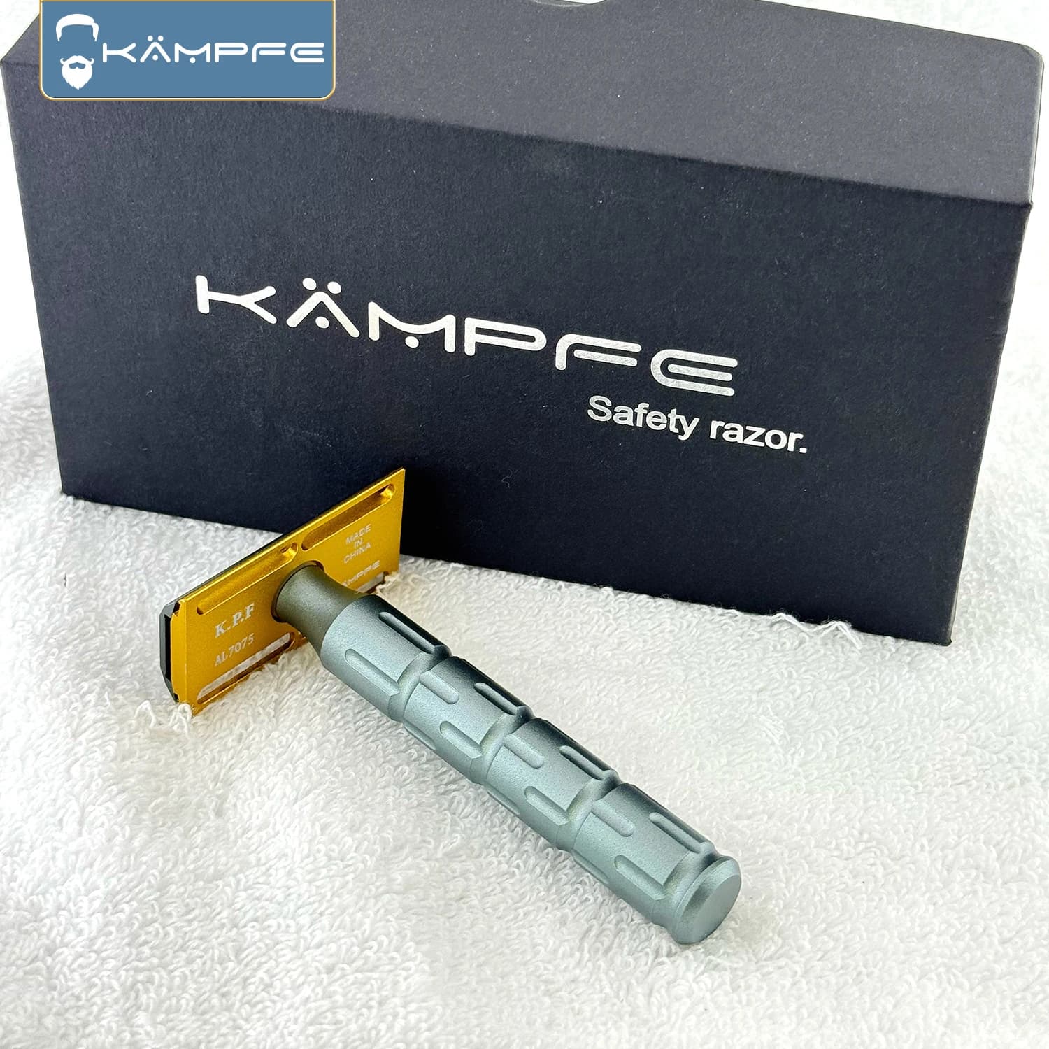 Rasoir de sécurité à double tranchant en aluminium AL7075 de haute qualité, usiné CNC par KAMPFE, ca