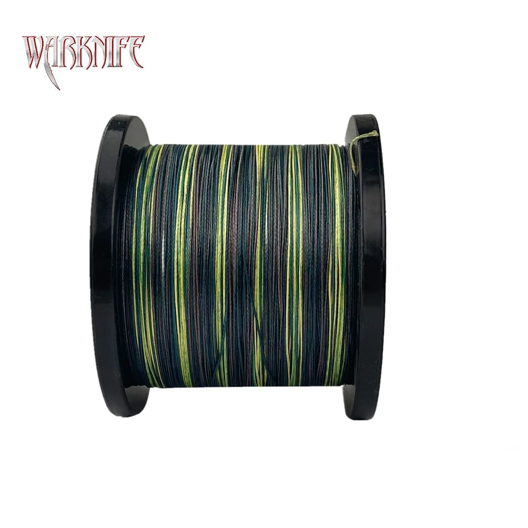 Warknife-Ligne de pêche tressée en fibre PE super puissante, 8 brins, 4 brins, 3000m, 6-300lb, camou