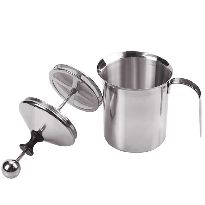 Mousseur à lait en acier inoxydable de 800ML, Machine à mousse à Double maille, mousseur à lait, caf