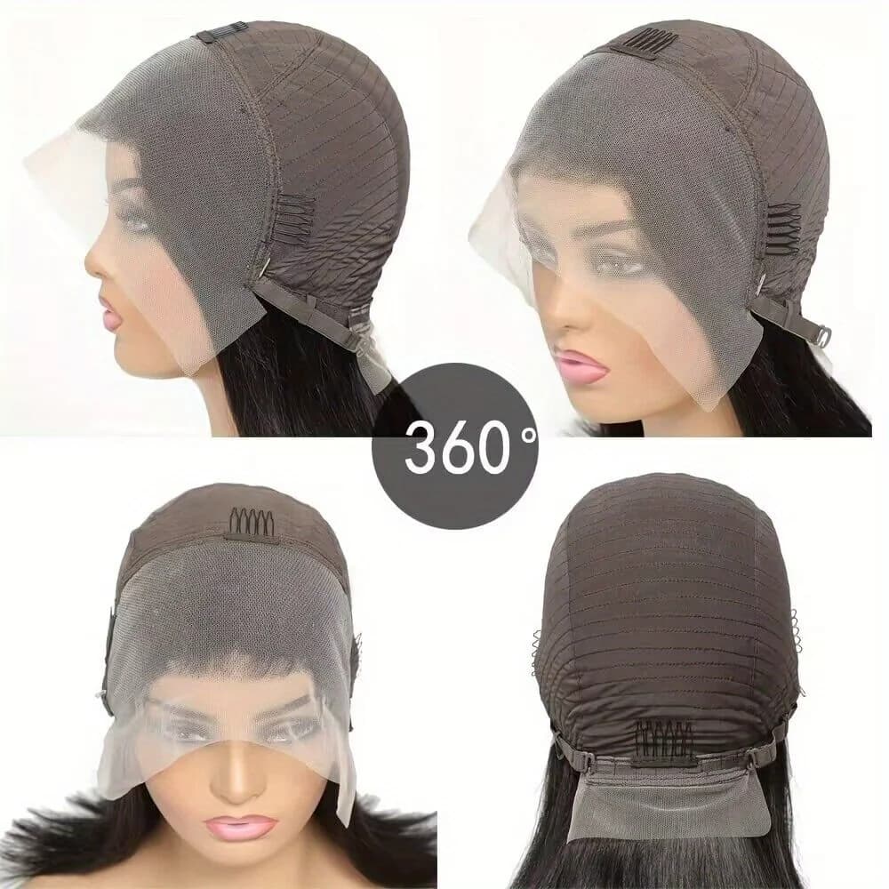 13x4 dentelle avant perruques coupe lutin perruque cheveux humains vague profonde perruque courte bo