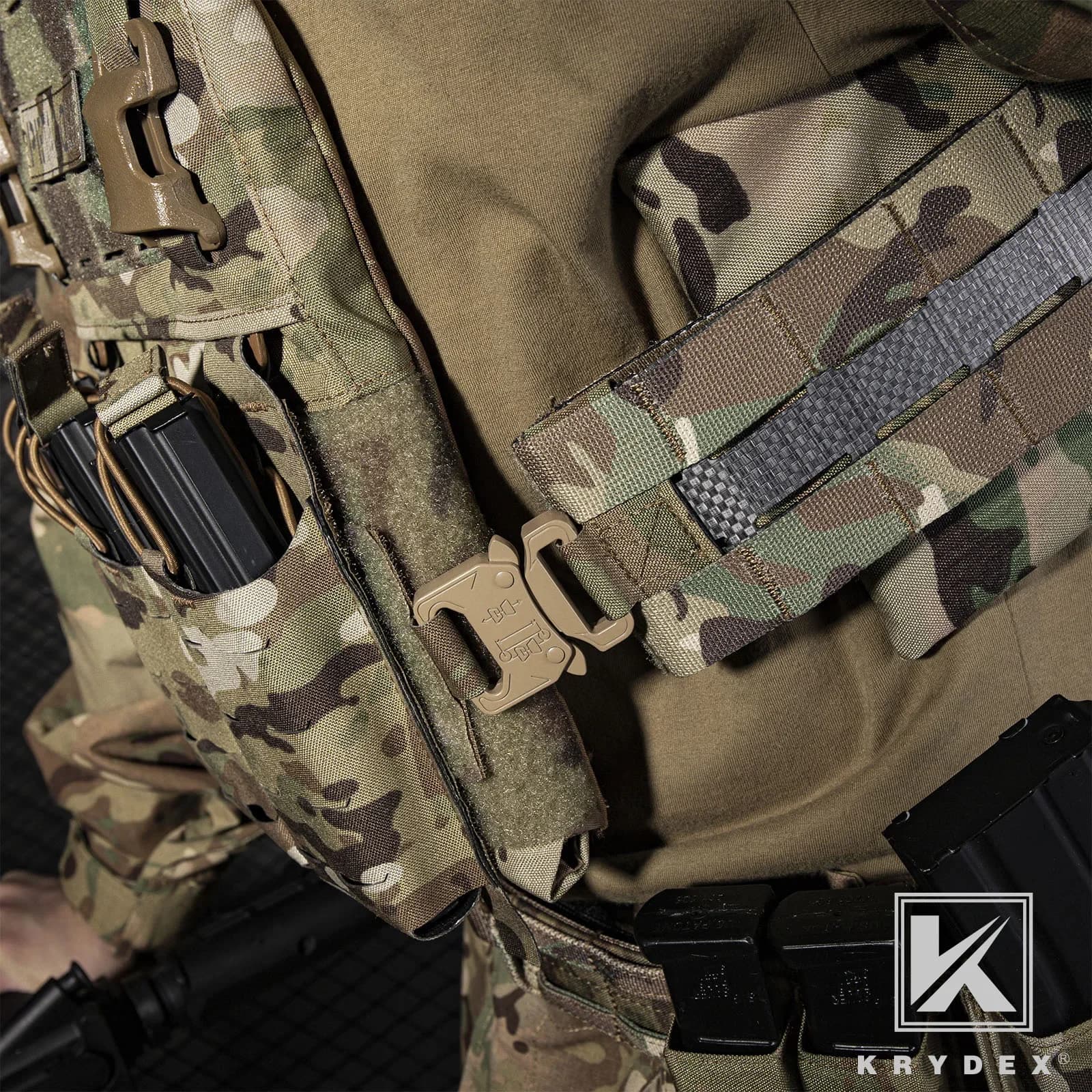 KRYDEX – Kit d'adaptateur de ceinture à boucle métallique tactique à dégagement rapide, pour FCPC V5