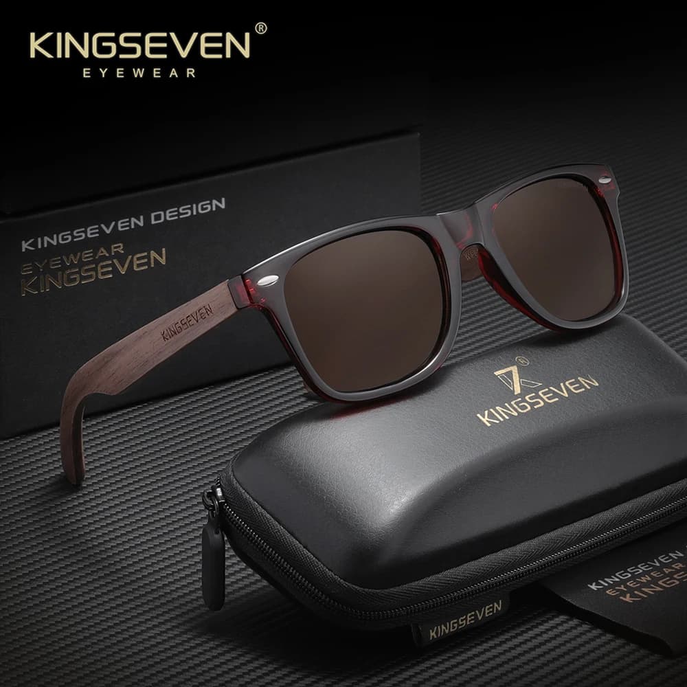 Lunettes de soleil polarisées vintage KINGSEVEN, protection UV400, anti-éblouissement, pour la condu