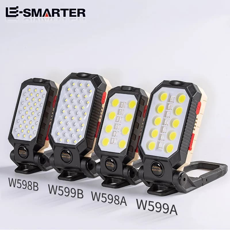 ESMARTER COB lampe de travail Portable USB Rechargeable lampe de réparation d'urgence Source de lumi
