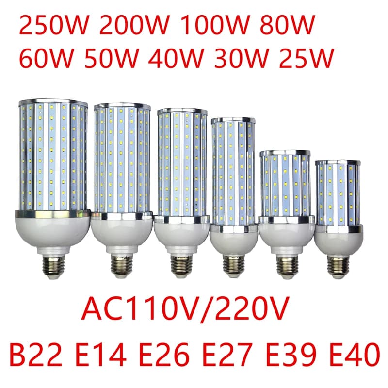 Ampoule de maïs LED pour la décoration de la maison, lampe, lustre, bougie, éclairage, E26, E39, E40