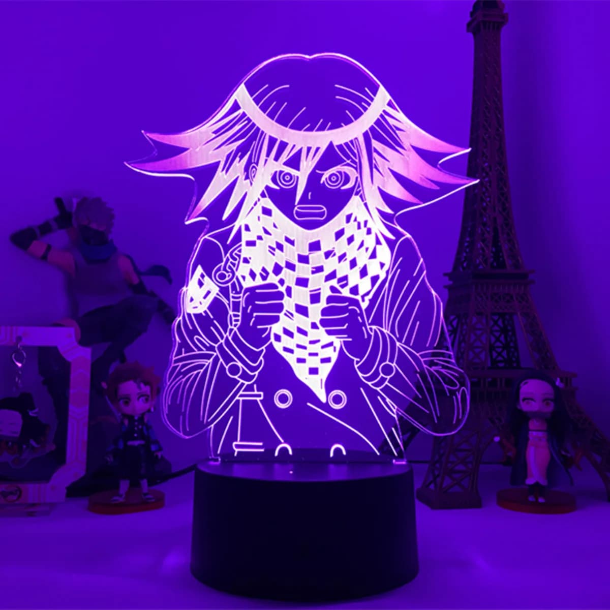 Anime Danganronpa V3 Nagito Komaeda Led veilleuse Nagito Komaeda jeu Figure lampe de chevet pour cha