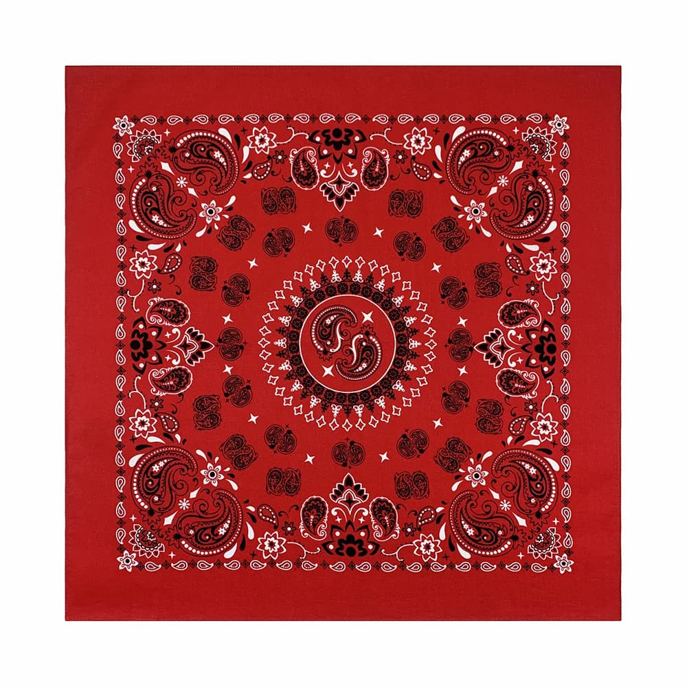 Foulard carré en coton pour femmes, 56CM, Hip Hop, ameba, Bandana, bandeau Paisley, cadeaux pour hom