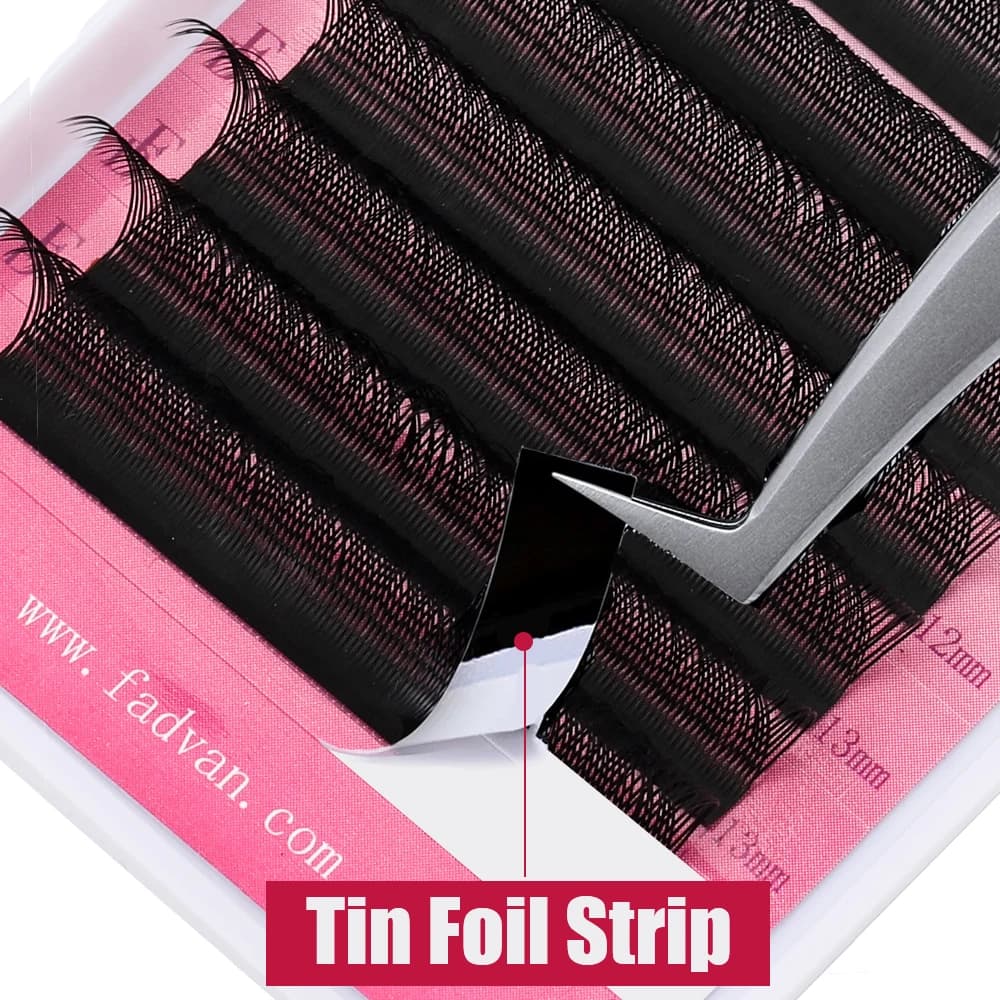 Extension de cils en forme de YY, 10 pièces/lot, faux cils de construction, maille Surround croisée 