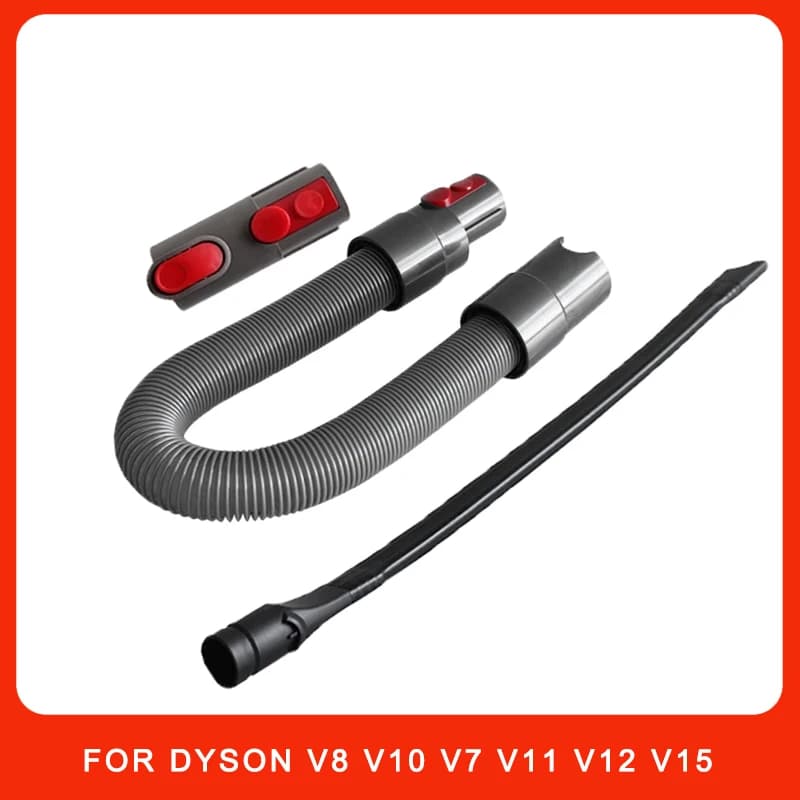 Kit de tuyau adaptateur Flexible pour suceur plat, pour aspirateur Dyson V8 V10 V7 V11 V12 V15, comm