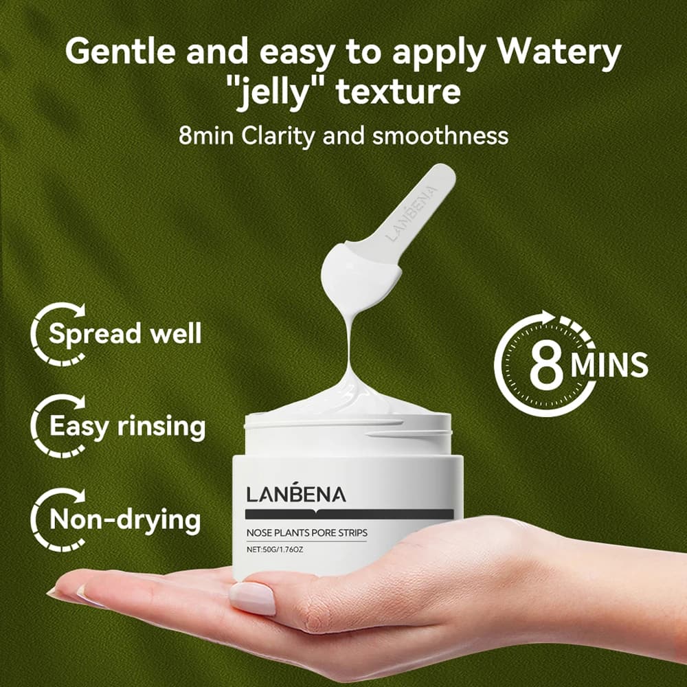 LANBENA nouveau Style dissolvant de points noirs masque nasal bande de pores masque noir Peeling noi