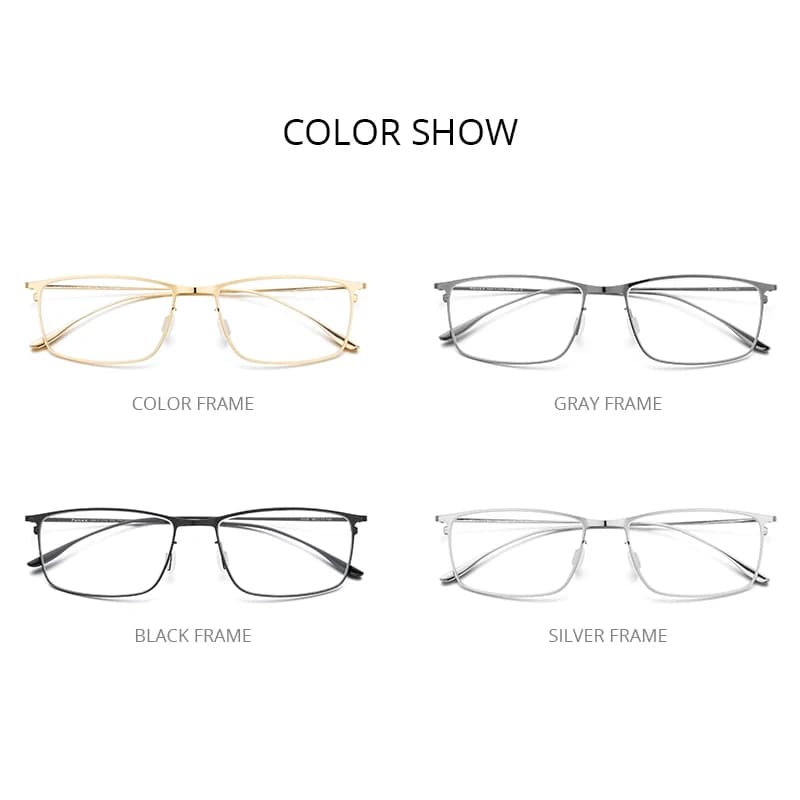 FONEX alliage lunettes cadre hommes montures à jante complète haut de gamme qualité lunettes carrées