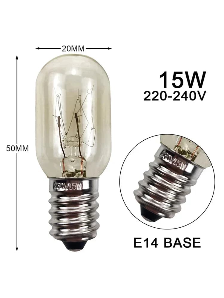 Ampoules E14 à sel, Globe pour réfrigérateurs, micro-ondes, appliques murales, accessoires pour appa