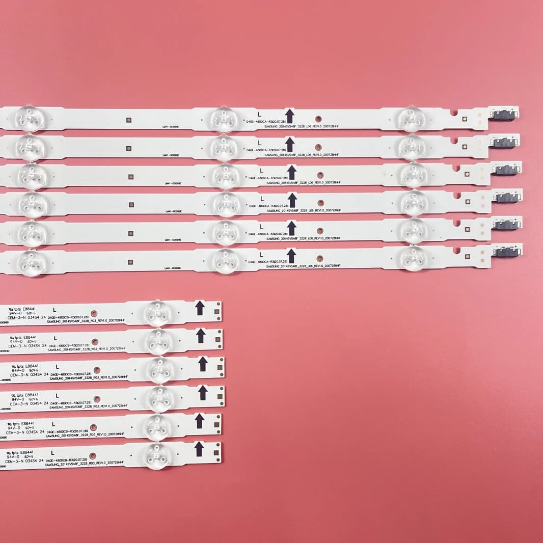 12 PIÈCES LED bande de rétro-éclairage pour UE48H6400 UE48J5600 UE48J5600 UE48H5000 UE48H5500 UE48H6