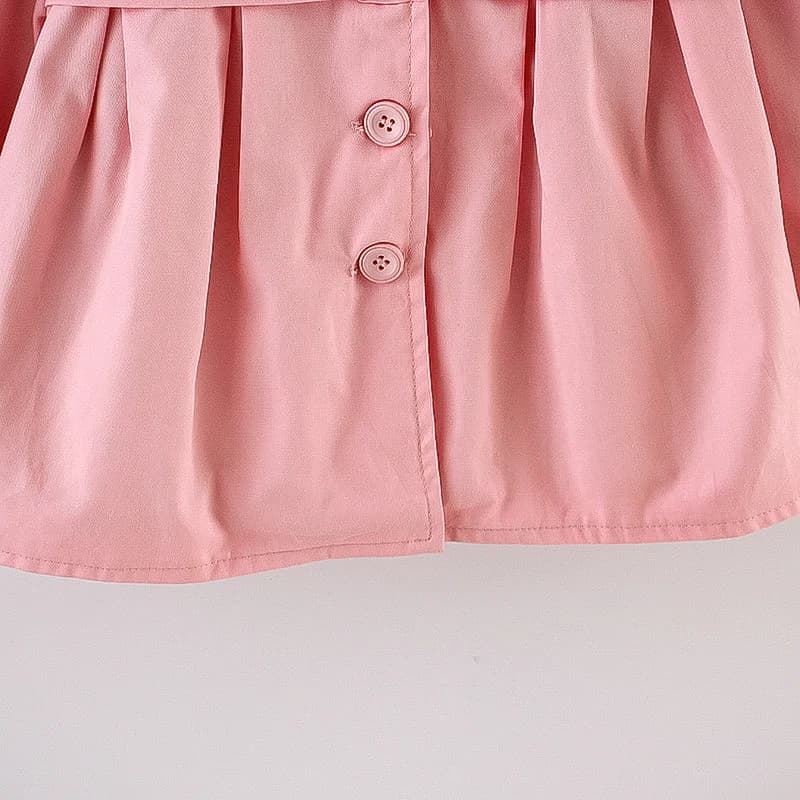 Veste d'automne pour bébé fille de 0 à 3 ans, coupe-vent en coton à manches longues, veste à capuche