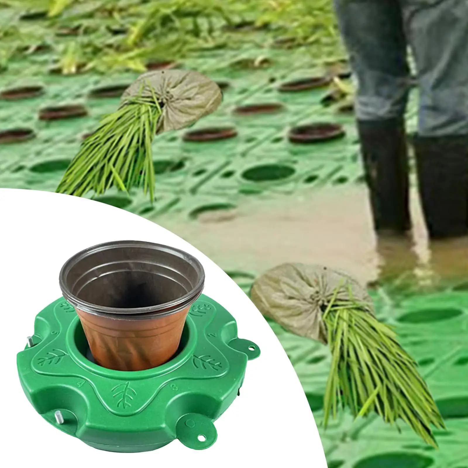 Kits de jardinière d'étang flottant artificiel réutilisable polyvalent plante d'étang aquatique île 