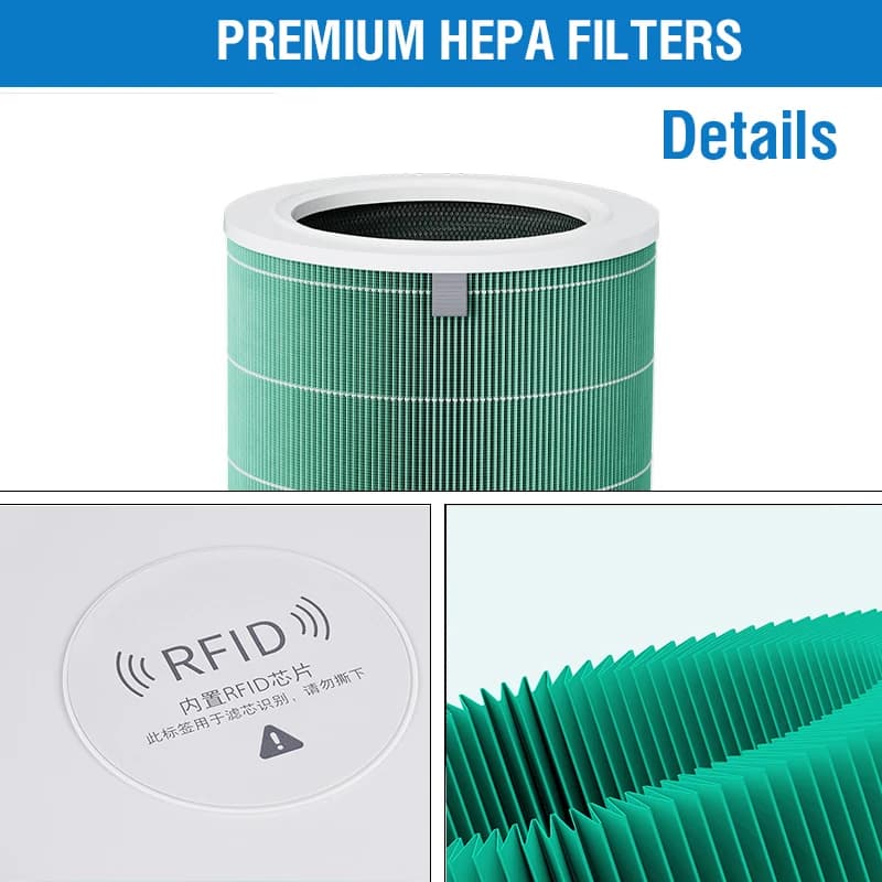 Xiaomi-Filtre Hepa à charbon actif pour supporter ficateur d'air, Xiaomi H13 4, PM2.5