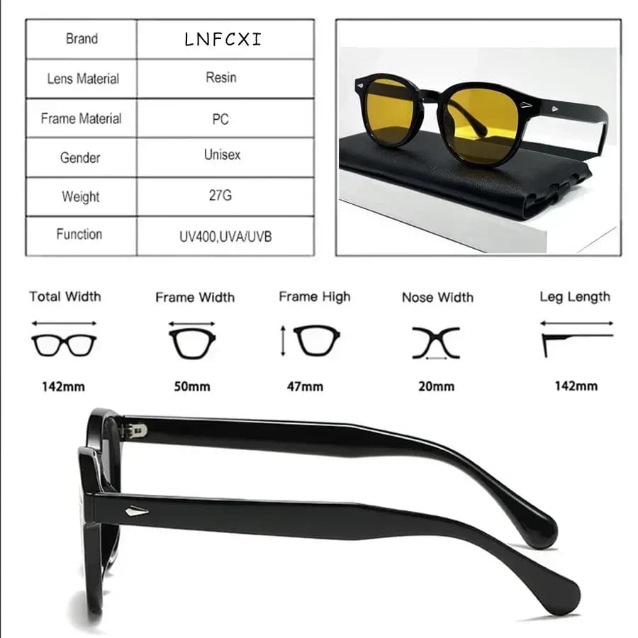 Lunettes de soleil rondes rétro de qualité JNPCXI, nouvelle collection, pour femmes, avec rivets déc