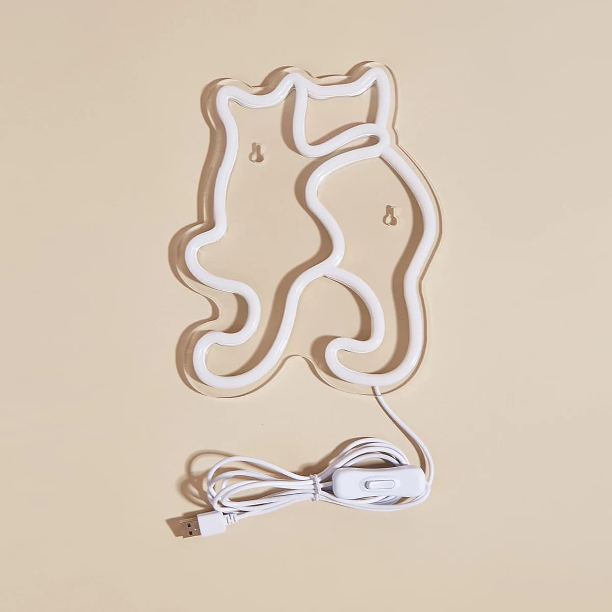 Chi-buy chat LED enseigne au néon USB alimenté enseignes au néon veilleuse 3D mur Art & salle de jeu