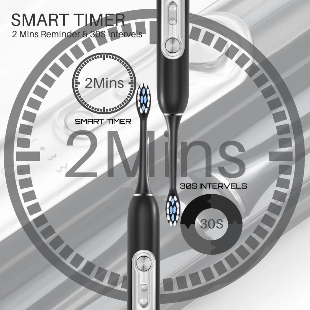 Brosses à dents électriques SUBORT S7 Super Sonic pour adultes et enfants, minuterie intelligente, b