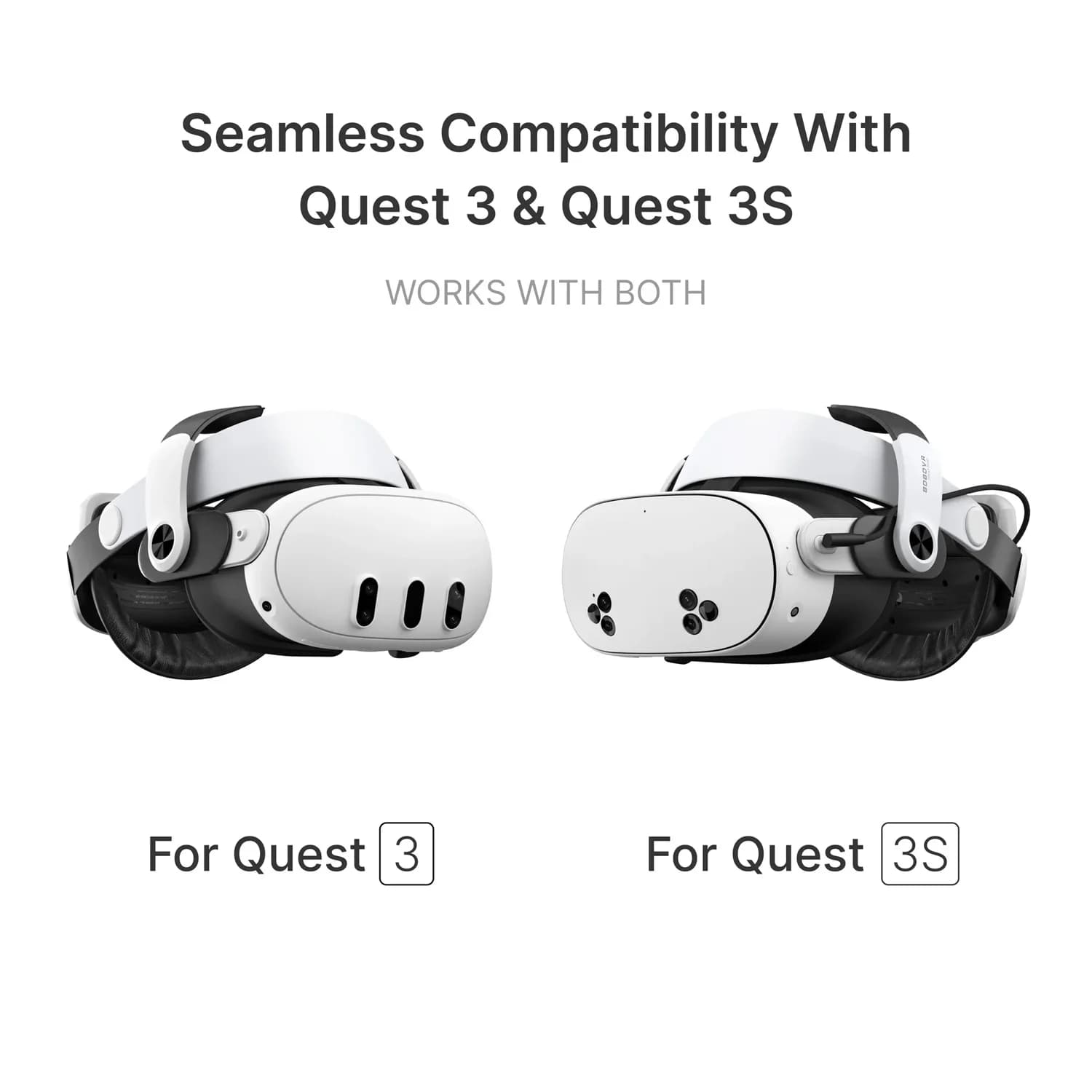 Bobovr m3 pro Comfort Battery Headband compatible avec Meta Quest 3/Quest 3s, remplace le harnais El
