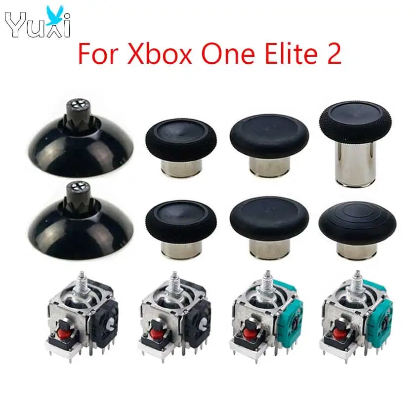 YuXi pour Xbox One Elite 2 Joystick analogique 3D bâtons de pouce Base de ventouse manettes magnétiq
