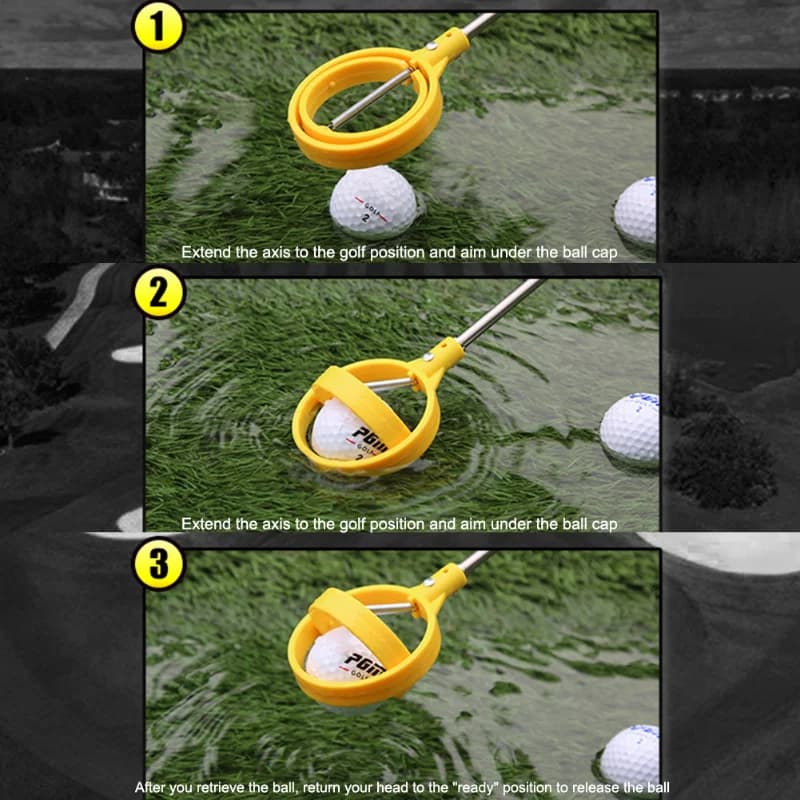 Outils de ramassage de balle de Golf, receveur de balle de Golf télescopique, aide à l'entraînement 