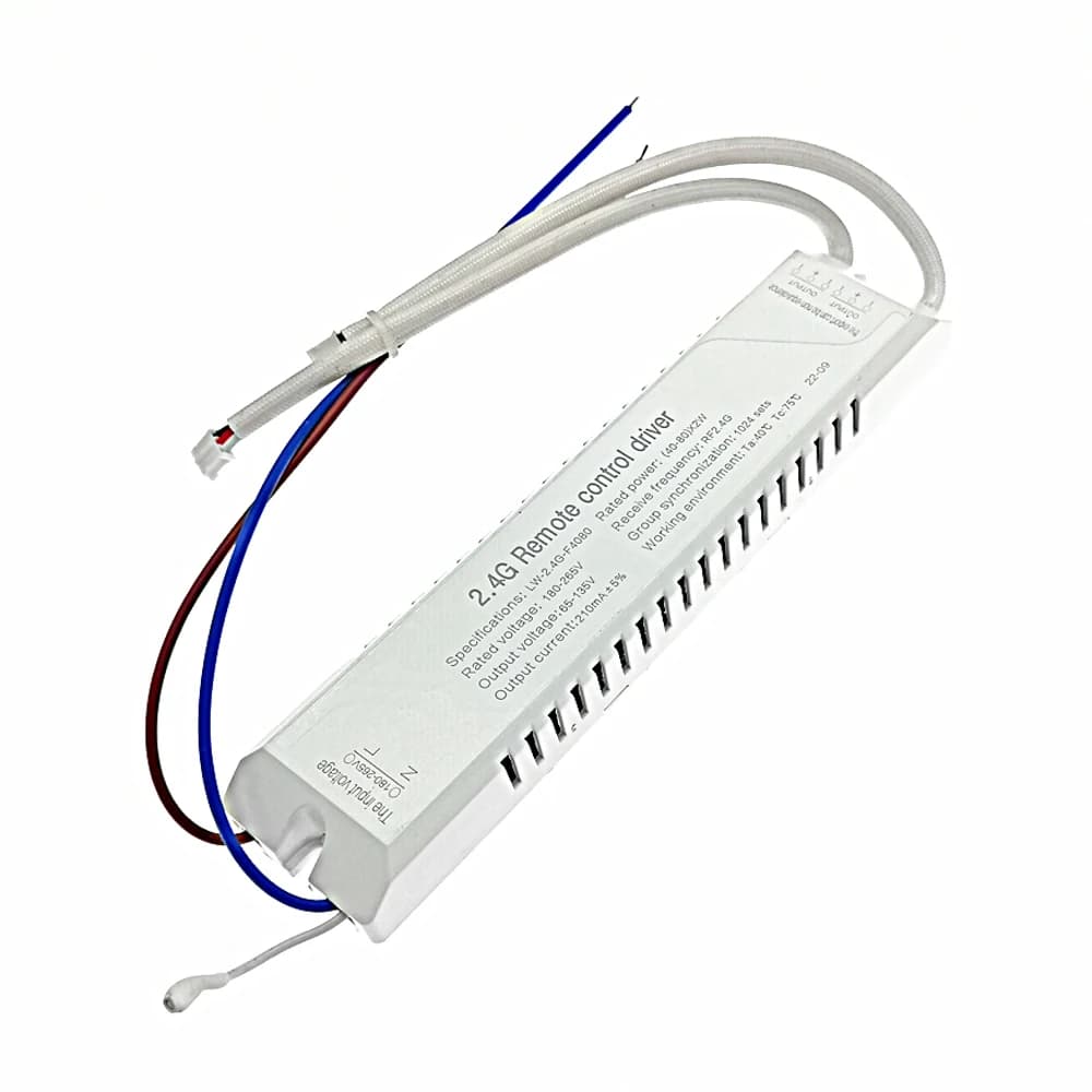 Transformateur de lumière LED 20W-80W-120W x2 210mAW avec télécommande 2.4G RF, variateur de couleur
