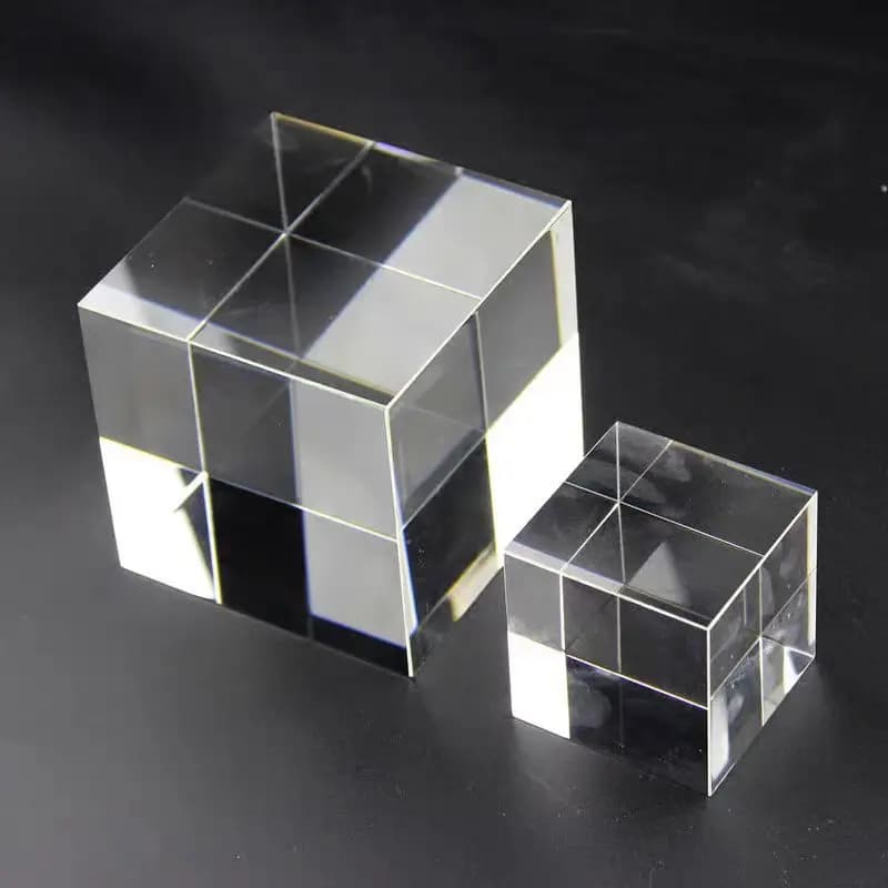 K9 qualité 10 pièces Cube de cristal K9 bloc vierge de cristal sculpté matériau d'embryon blanc pour